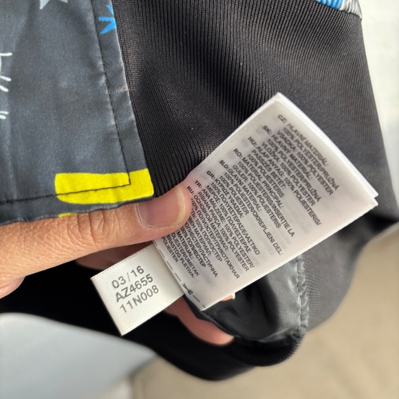 Adidas x Pharrell Williams Limited Edition Multi-Color Print Bomber Jacket - Picture 9 of 12